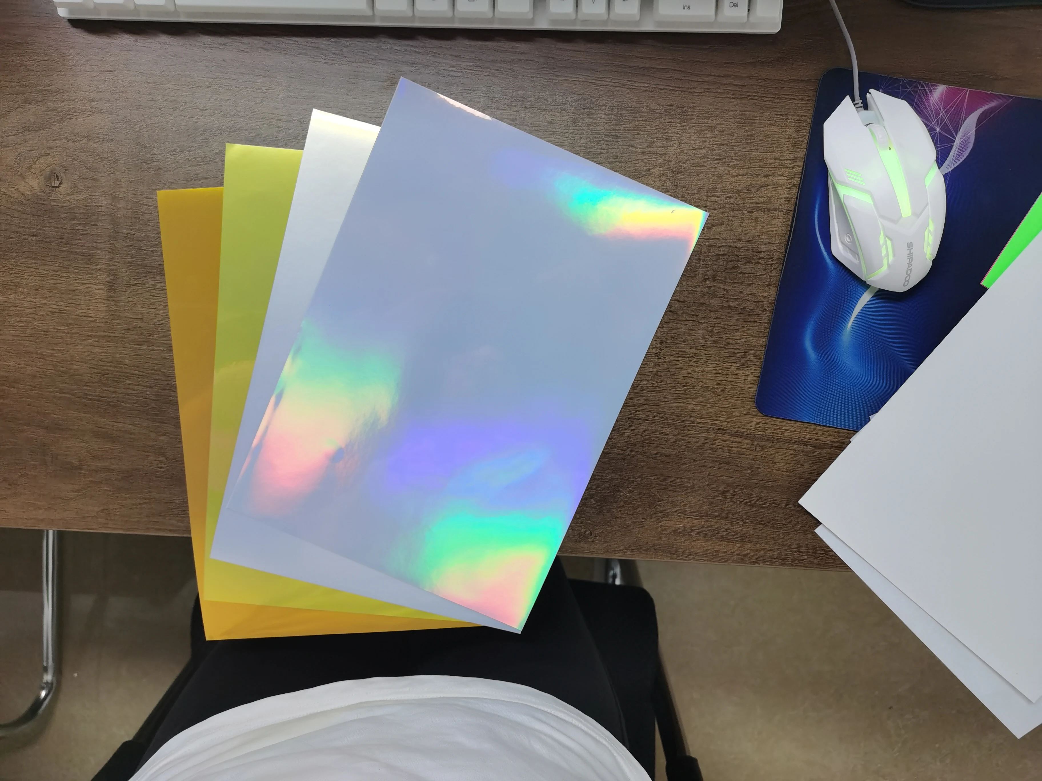 Pvc 12" X 12" Permanent Holographic Adhesive Vinyl Roll