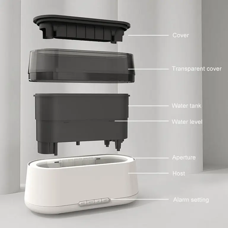 Умный диффузор для дома, диффузор для эфирных масел с 3D пламенным светом, диффузор для ароматерапии, увлажнитель