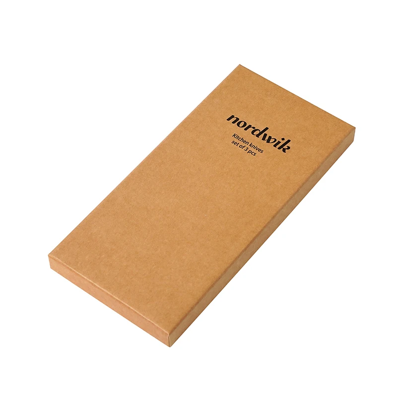 Handmade High-End Kraft Paper Rigid Boxes 2mm Thickness Custom Stylish Knife Packaging for Kitchen Use