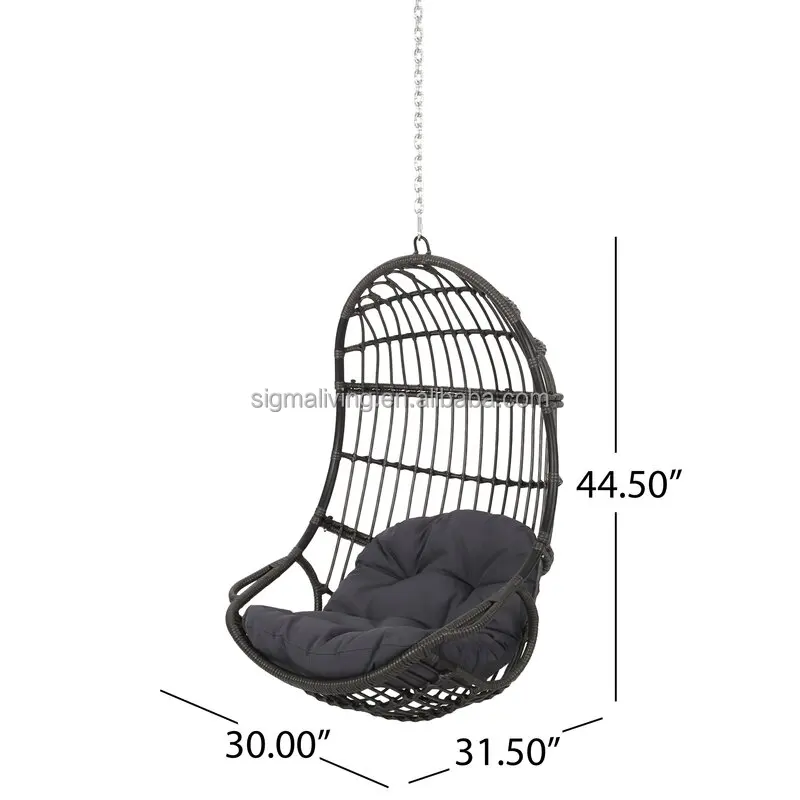 Hot sale outdoor swing patio swing chair rattan porch swing