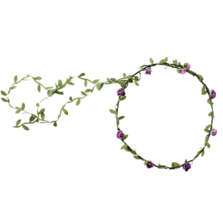 Лидер продаж, свадебный головной убор невесты в богемном стиле, цветочная гирлянда с цветами