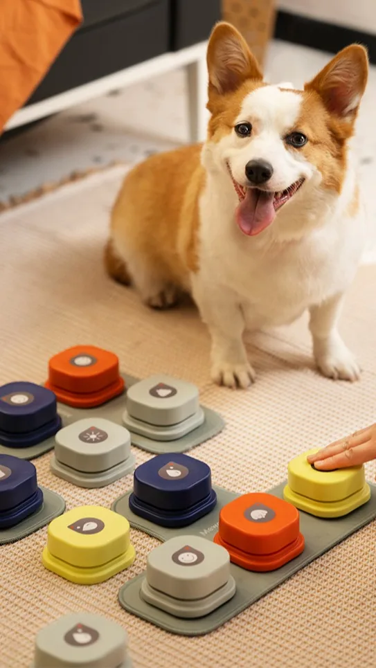 Mewoofun Newest Educational Voice Recordable Pet Button Dog