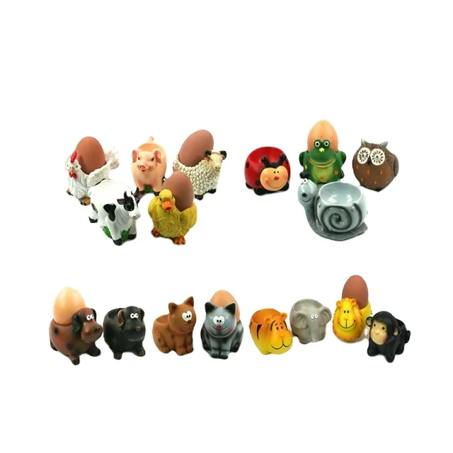 Прямая поставка с фабрики кухонные принадлежности ручная роспись в форме животного Симпатичный Керамический держатель для яиц