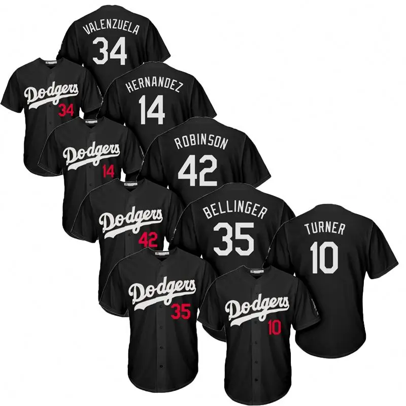 Wholesale high quality Los Angeles Dodger baseball uniform 34