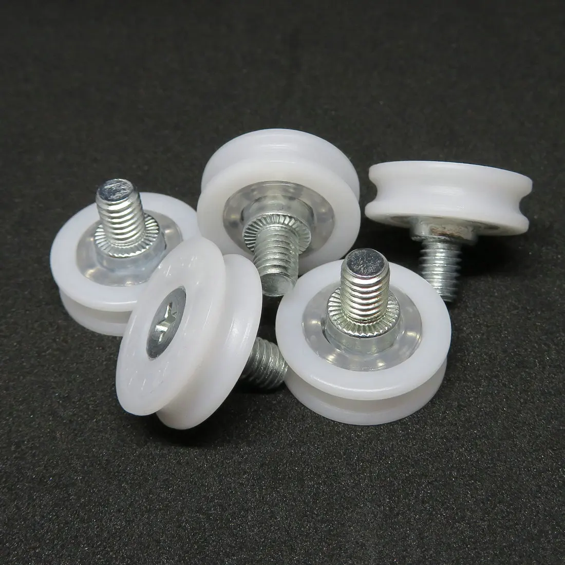22mm Drawer Rollers – 6 Pack Plastic Drawer Pulley Bearings With Nuts – Uxcell