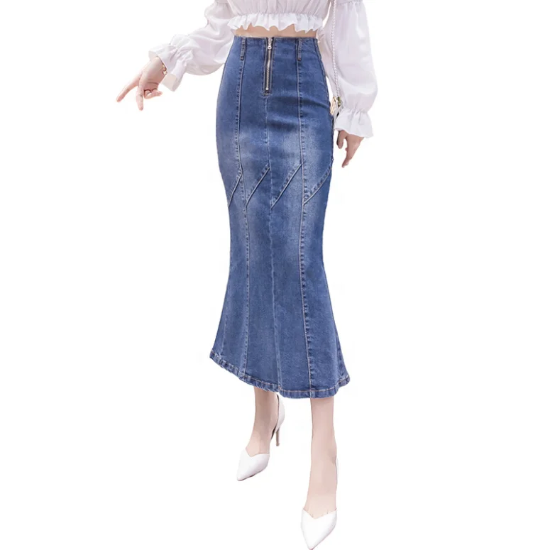 Plus Size Knee Length Jean Skirts | stickhealthcare.co.uk
