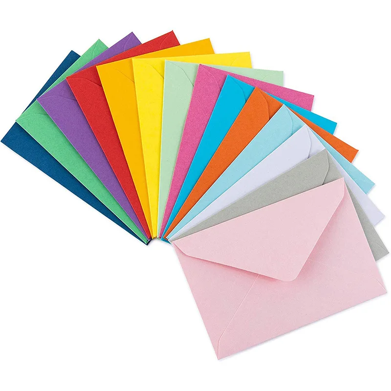 10cm*7cm Small Colorful Paper envelopes membership card storage Paper bags European style blank envelopes jewelry Gift packing.jpg