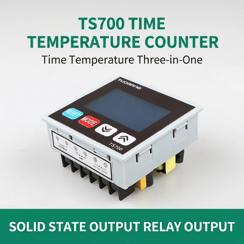 TS700 30A Relay Output with Timing and Counting Function LCD Temperature Controller for Hot Stamping Machine PID Thermostat