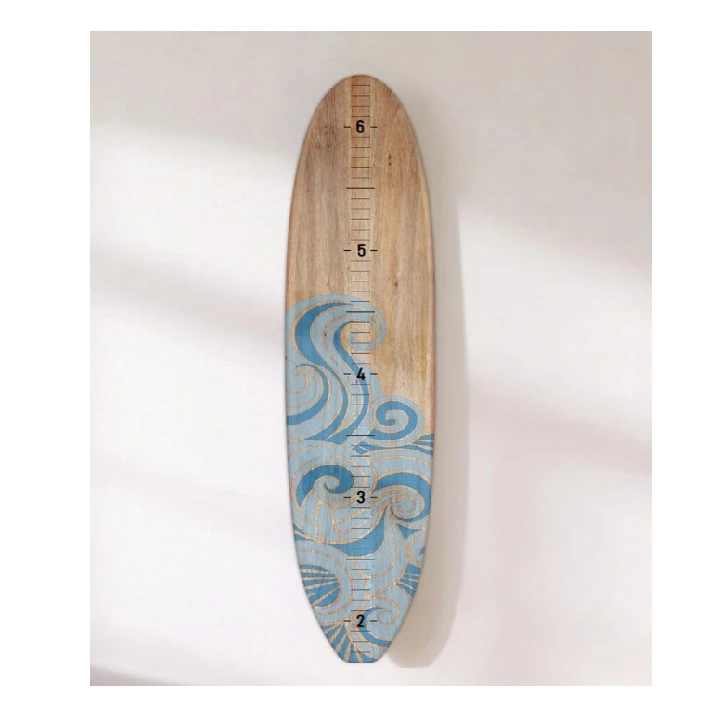 Longboard Height Chart Ocean Themed Nursery The Seaside Series Of