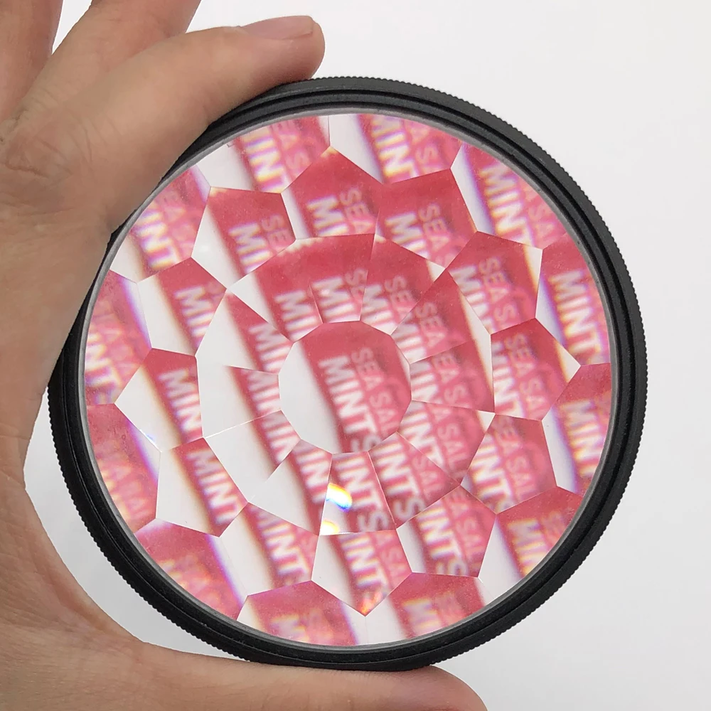 Creative 77mm Crystal Prism Camera Lens Kaleidoscope Filter For
