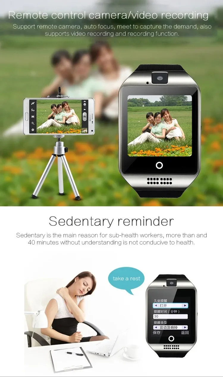 Wireless Ladies Smart Watch Fitness Tracker Q18 Android Smart Watch