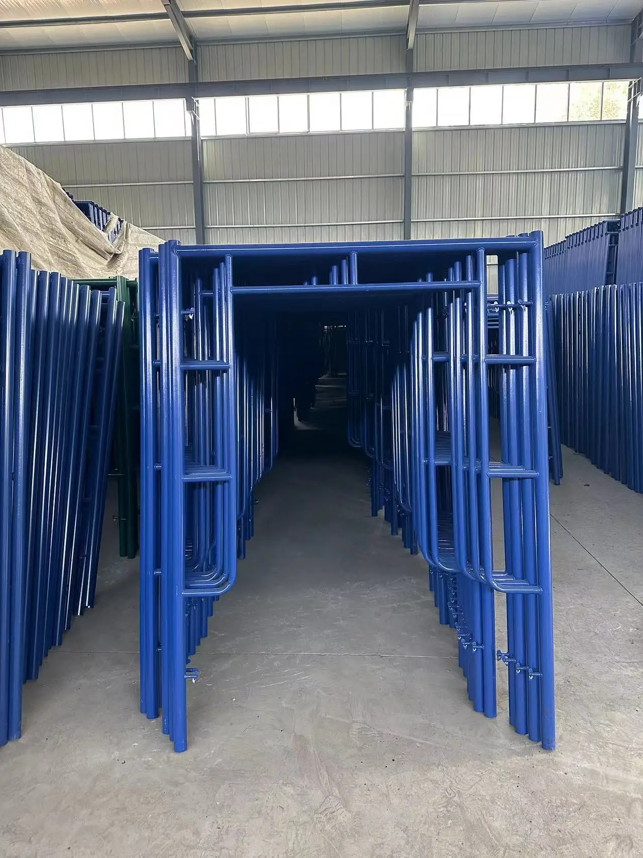 Scaffolding Tower Galvanized Powder Coated H Frame Ladder Walk Through Scaffolding Andamios for Construction Scaffolding Set