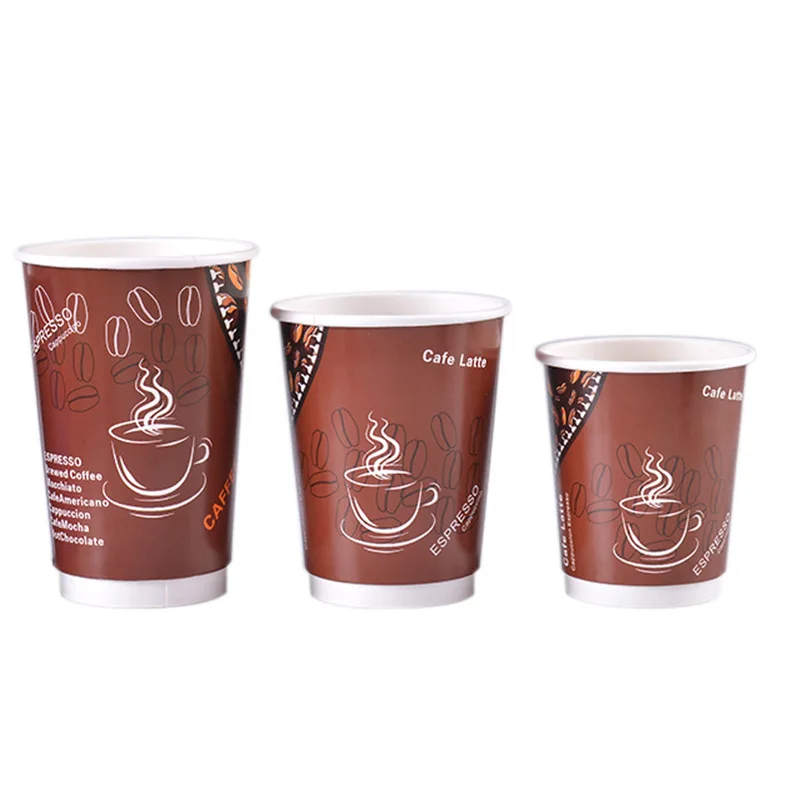 2.524oz Double Wall Coffee Paper Cup Customized Printing Paper Cup