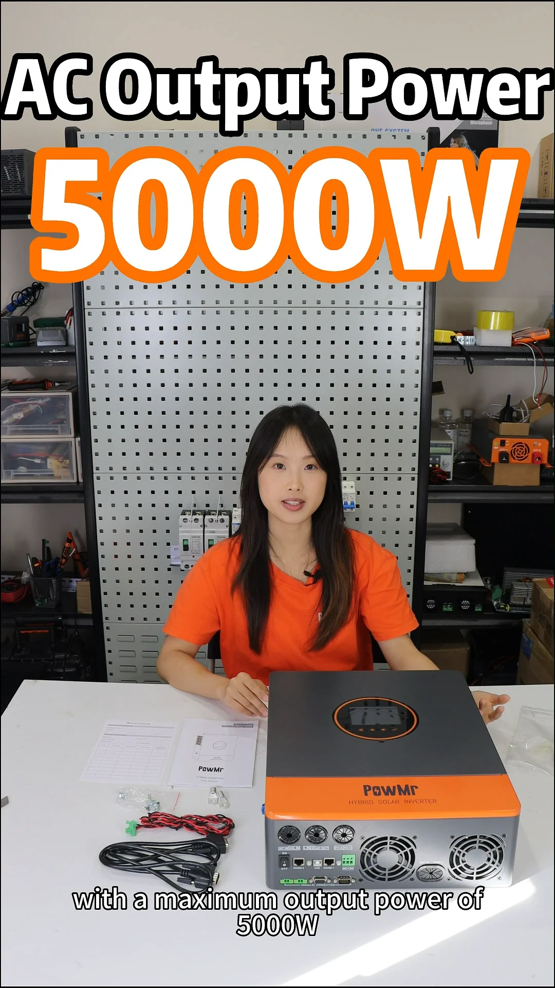 Powmr 5kw 48v Off/on-grid Pure Sine Wave Solar Inverter Single/split ...