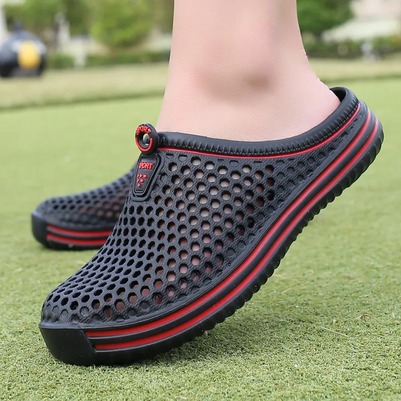 High Quality Men Garden Shoes Clogs Anti Slip Eva Black Bag Green ...