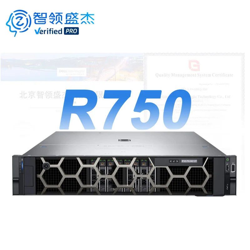 Hot Selling PowerEdge R750 R760 R760XS R770 R7625 R7615 2U System Odm/Oem Server Computer Ai Data Center Cloud Rack Server