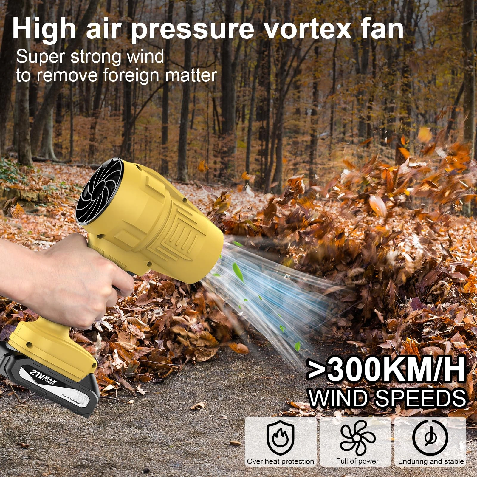 High-speed Cordless Turbo Blower, 21V, DIY - detail 2