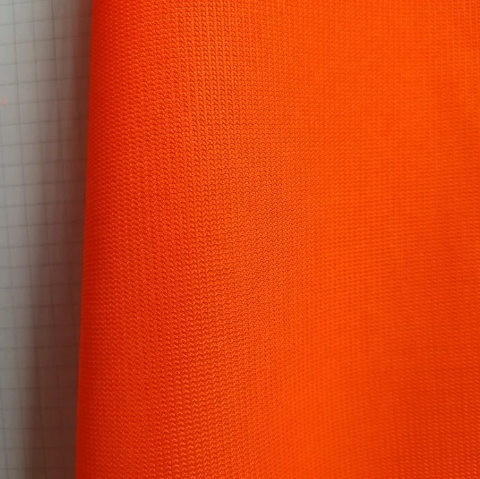 Polyester Tricot High Visibility Neon Reflective Fabric for Clothing