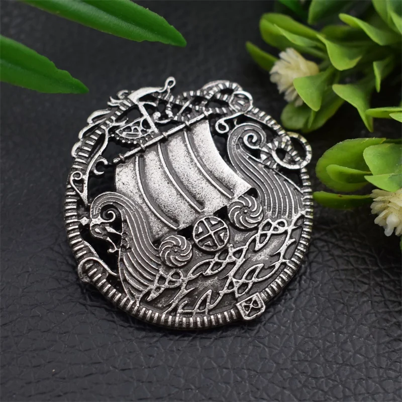 Vintage Scandinavian viking style brooches deals pins ethnic oxidized unisex silver