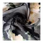 blooming floral design clipped cutting motif fabric printed chiffon swiss dot fabric for dress blouse scarf