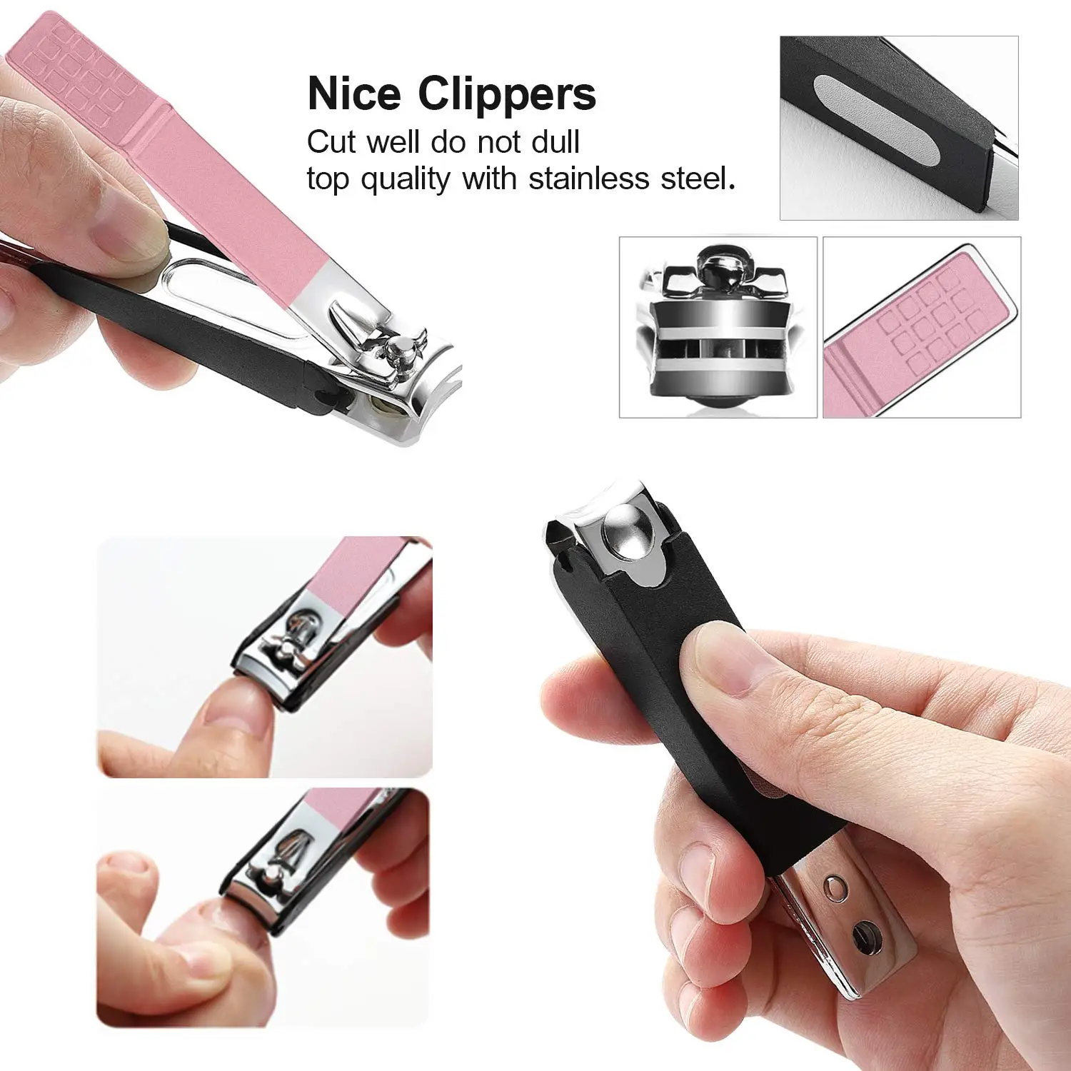 Кусачки для ногтей Педикюр Набор 26 в 1 маникюрный набор профессиональный маникюрный набор для педикюра и маникюра и педикюра, фрезер инструменты