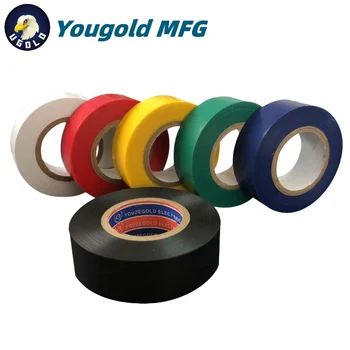 Factory Wholesale PVC Electrical Insulation Strong Adhesive Tape for Wire Wrapping Electrical equipment