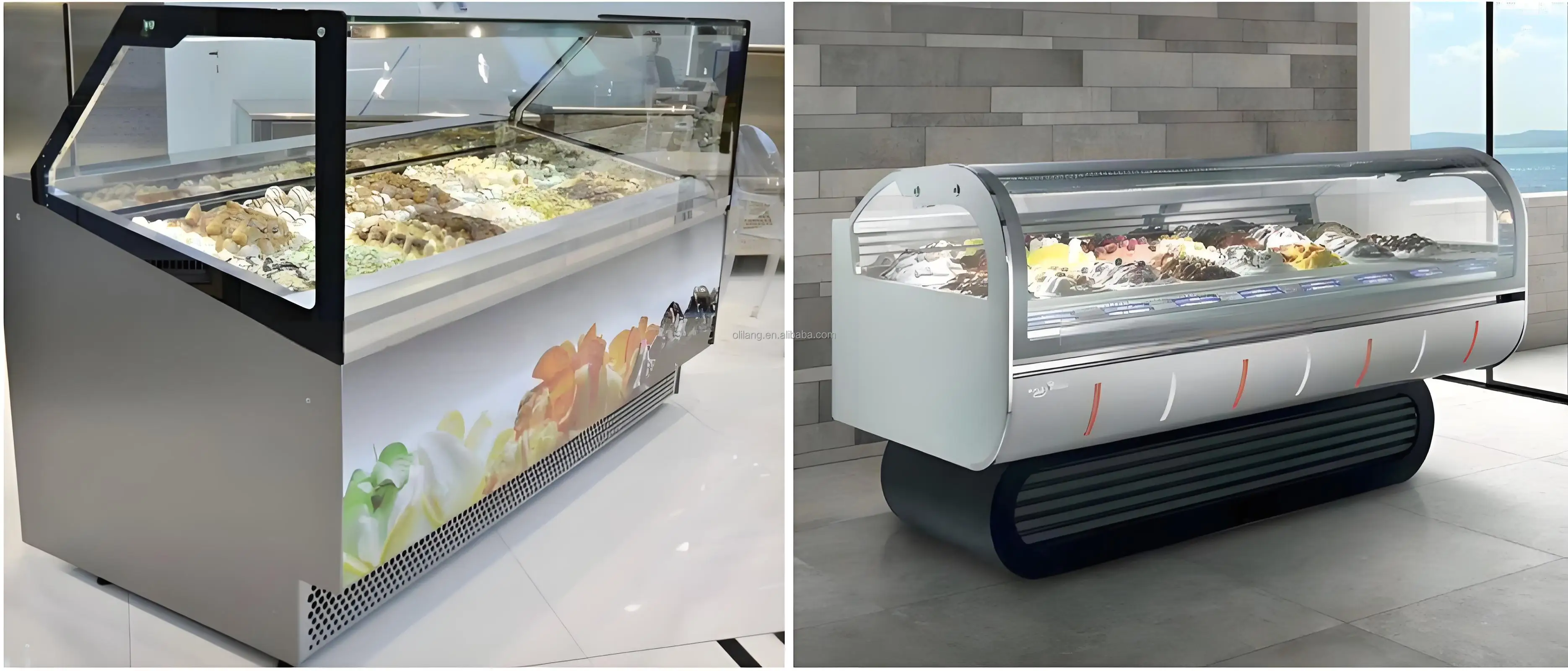 High Quality Counter Top Ice Cream Display Freezer Display Freezer for