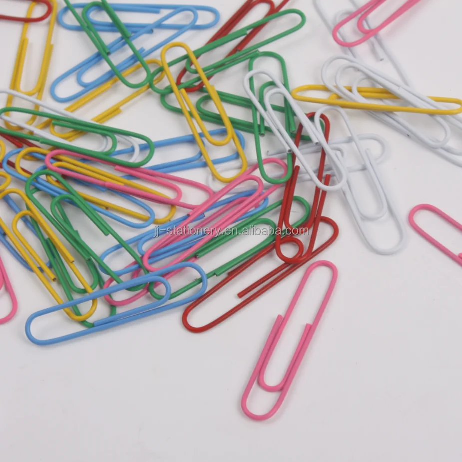 Wholesale Clips Paper 50MM 50 Pcs Set Colored for Office School Supplies