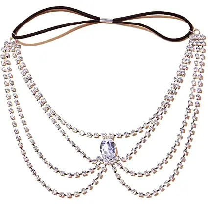 Zookey Chaîne De Jambe Strass Scintillante - Chaîne De Cuisse Cristal Argentée
