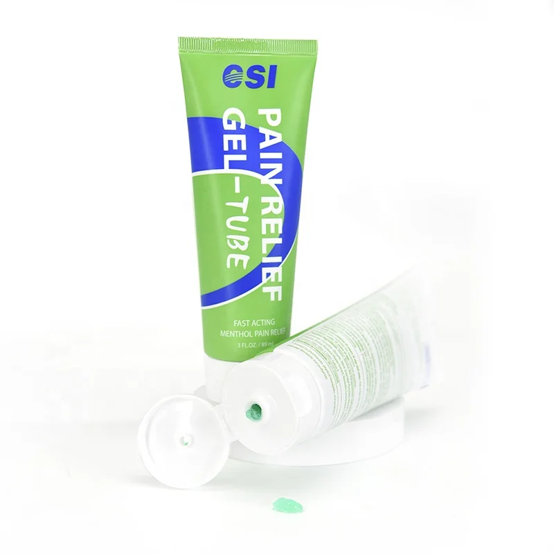 CSI 4% Menthol Cool Fast Acting Long-lasting Temporary Muscle Pain Relief Cream/Roll on Cooling Tube Gel Pain Relief Patch