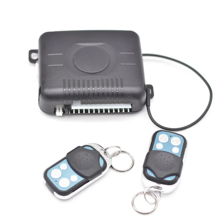 Système D'Alarme Voiture Universel Avec 2 Télécommandes - Protection Antivol Avec Sirène Et Capteur Choc