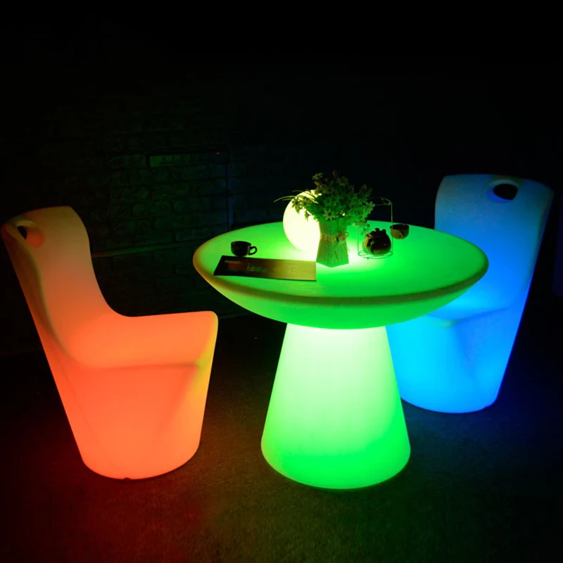 Restaurant Furniture Led Light Up Chair Led Seat For Dinning Decor ...