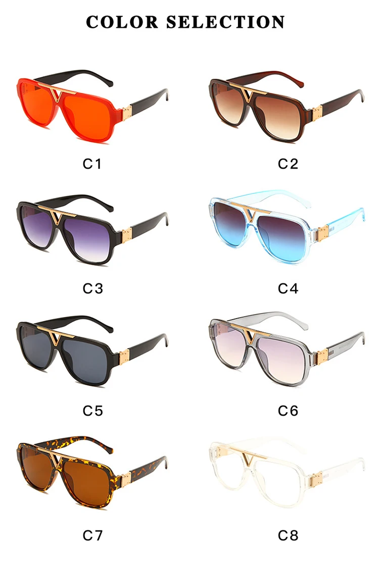 Wholesale Luxury Women Fashion Sun Glasses 2023 Classic Vintage