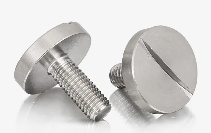 M2 M3 M4 M5 M6 M8 M10 DIN 921 Stainless Steel 304 Slotted Pan Head Screws with Large Head