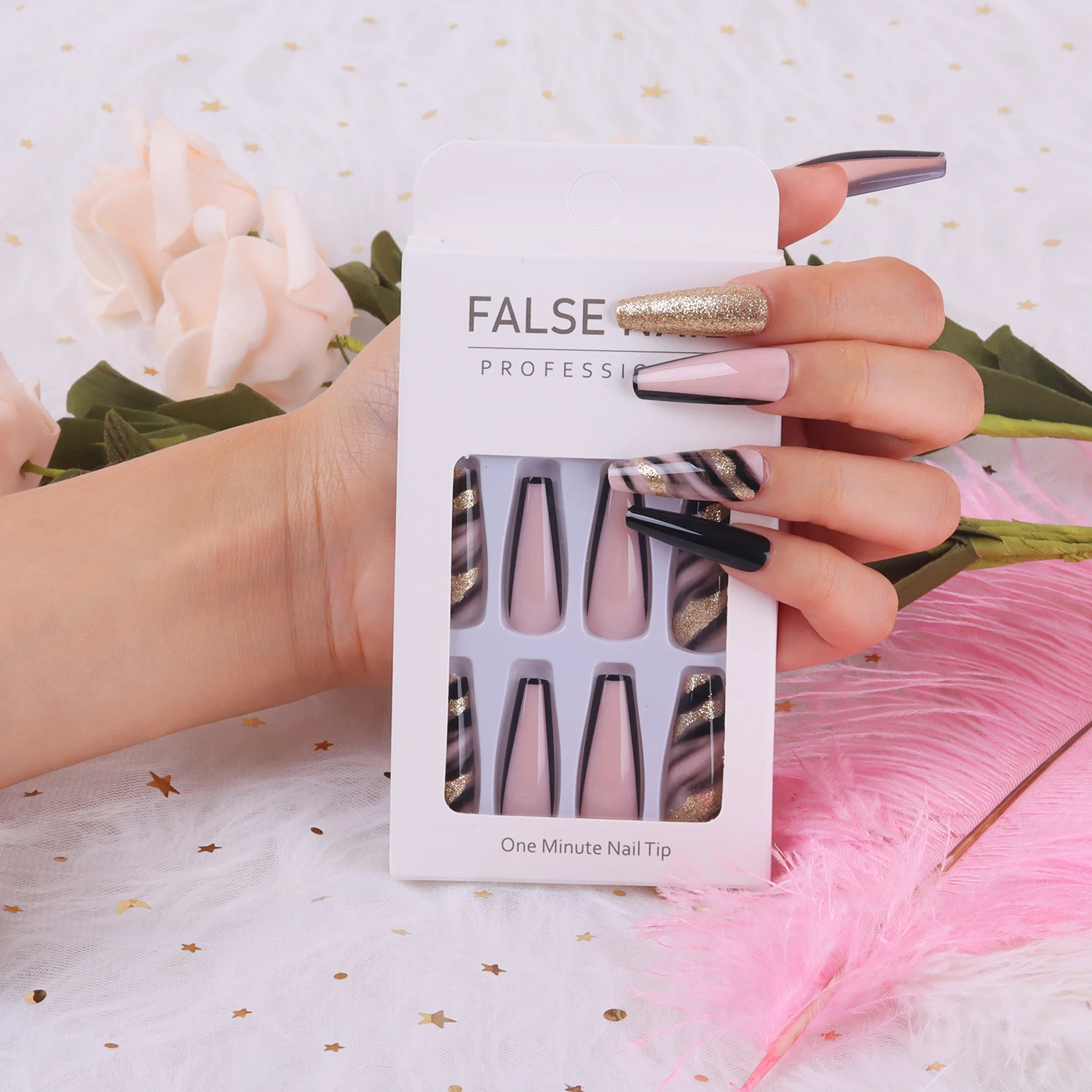 Hand Made High Quality Xxl Extra Long Press On Nails En Gros Wholesale