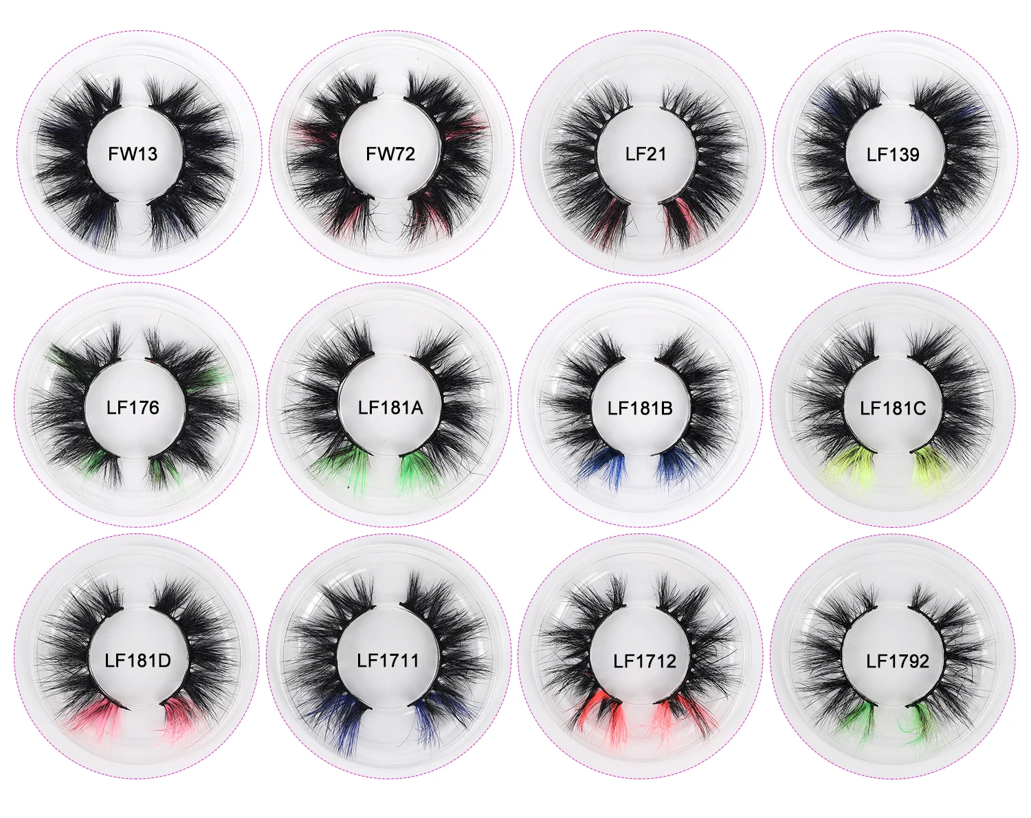 Natural Eyelashes Wholesale 5d Fluffy Full Strip Faux Mink Eyelashes