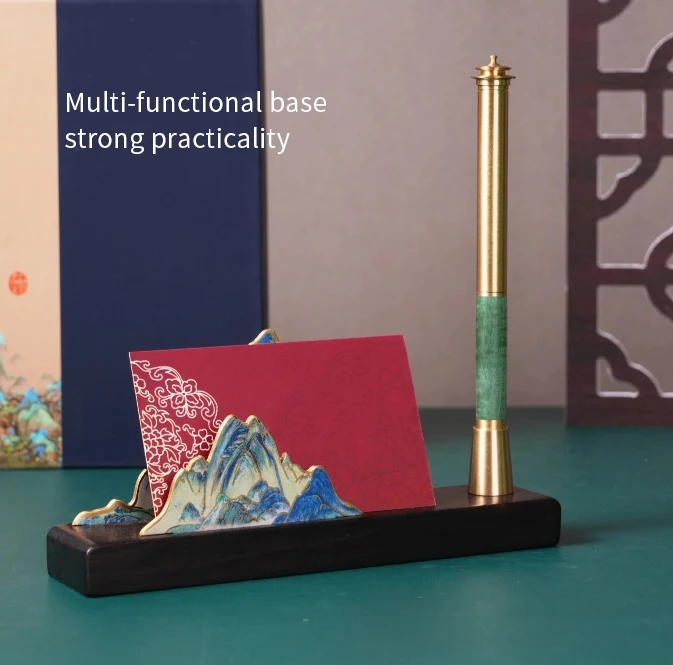 Promotional Business Gifts Set Office Desktop Penholder Decoration Company Meeting Event Literature Creation Souvenir Gift