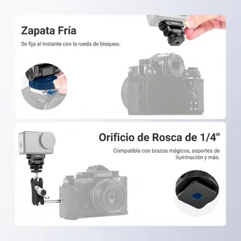 NEEWER Magnético Montaje Liberacin Rpida Compatible Solo con dji Osmo Action 6, Cmara Accin Accesorios con Adaptador detail image