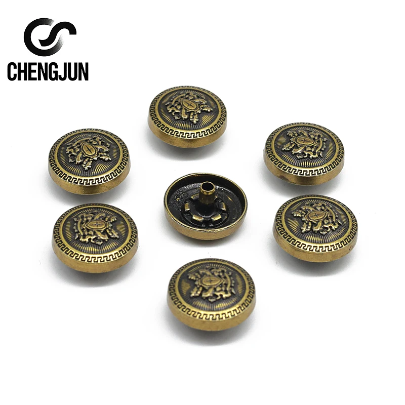 Новинка топ продаж светло-Золотое матовое черное пальто с прорезями без никеля одежда для шитья винтажные пуговицы рубашки одежды