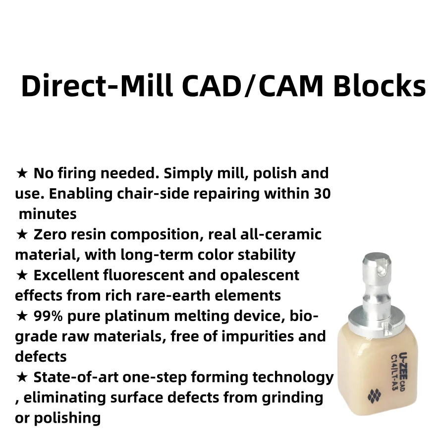 Dental Glass Ceramic Lithium Disilicate Dental Laboratory Supplies
