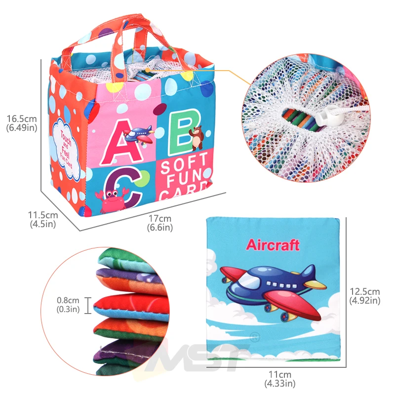 Dropshiping Toddlers Washable Soft Letters 26PCS Colorful Flash Cards Early Learning Toy Baby Alphabet Cards Toys