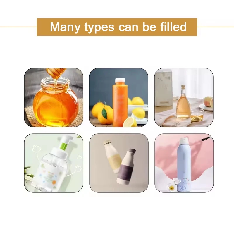 Small Manual Perfume Shampoo Sauce Cream Honey Milk Juice Water Paste Liquid Filling Machine Semi Automatic - Image 3
