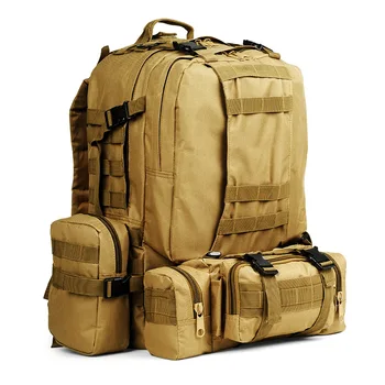 Wholesale Outdoor Waterproof Hiking Survival Army Bag Black Military Tactical Backpack
