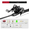 Moulinet micro-appât à bobine unique avec poignée pistolet, double frein RH
