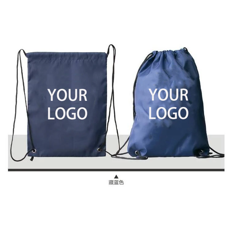 Customised 210D Polyester Drawstring Bag for Handbags Taobao Price China Supplier Cotton Handle Shopping Bags for Gifts