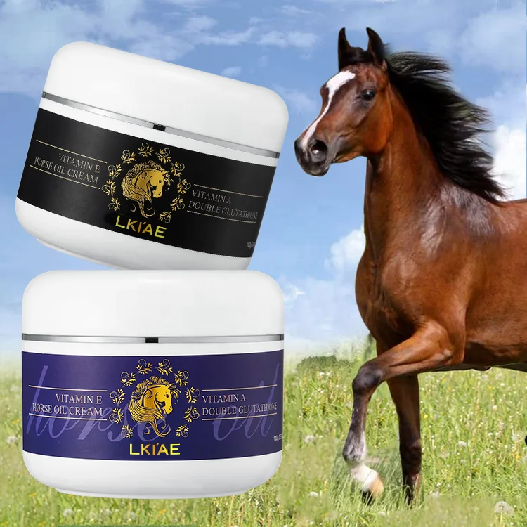 glutathione horses Wholesale Oem Super Nourishing Organic Hand And Foot Skin Care Hydrating Moisturizing Horse Oil Body Cream Rope-a-Dope | The New Quantity:1-Pack Elevate Natural Vitamin E Dermatological Skincare