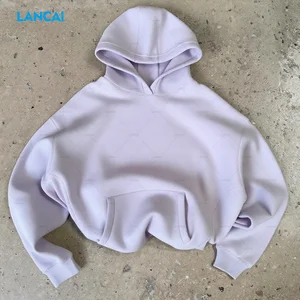 Custom Private Label Women Premium Pullover Sweatshirts Design Your Own Oversized Heavy Cotton Terry Fleece Hoodies Fall Winter