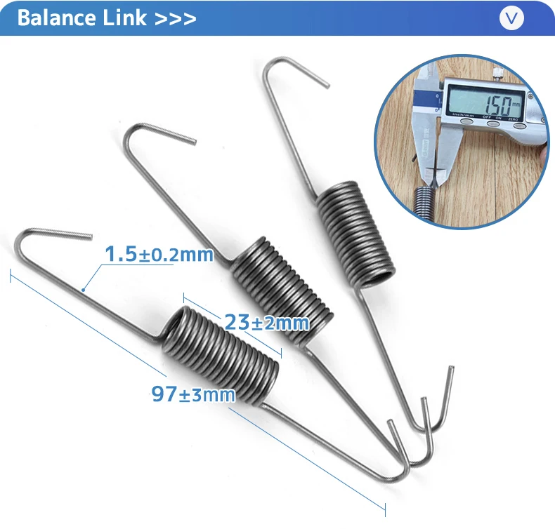 10cm Sofa Mechanisme Stretch Spring Vervanging Extension Balance Hooks Spanning Springs Voor Recliner Stoel 4