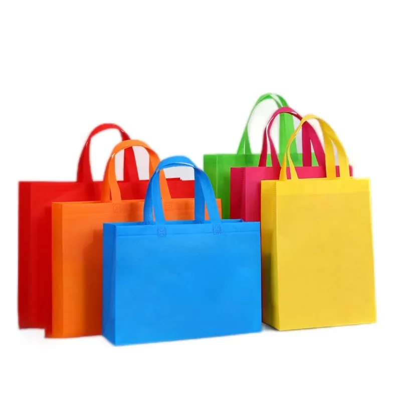 Custom Recycled Eco Friendly Reusable Cloth Grocery Supermarket Shopping Tote Bags Cheap Price pp Non Woven Fabric Bag