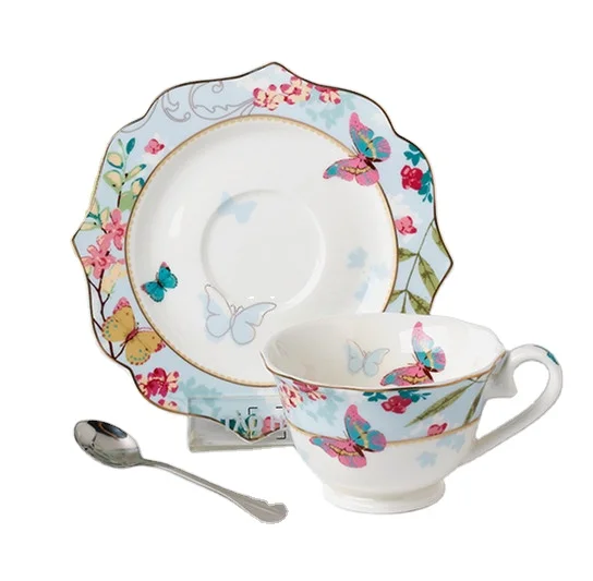 Best tea set coffee/tea cup and saucer with spoon